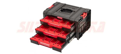 Ietilpīga instrumentu kaste ar 3 atvilknēm System PRO Drawer 3 Toolbox Expert, QBRICK