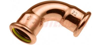 Presējamā kapara līkums D15, 90G, I-I, GAS, KAN-therm, 2263302000