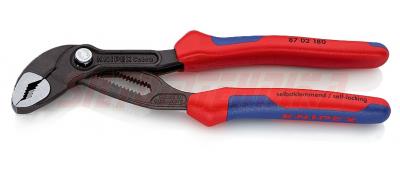 Ūdenssūkņu knaibles COBRA 180 mm, daudzkomponentu rokturi, KNIPEX, 8702180