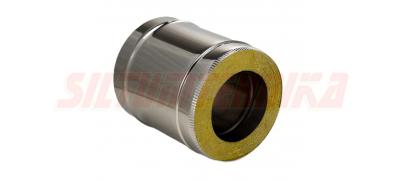 Nerūsējošā tērauda dubultsienu skursteņa caurule 1000 mm, D200/300, izolēta, AISI 316, STANDARD PRO