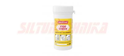 Ātrās koncentrācijas pārbaudes strēmeles X100 Check, 50 gb., SENTINEL, X100CHECK-EXP