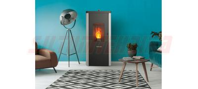 Granulu apkures kamīns CentroPelet A10, ar gaisa apkuri, 8,3 kW, pelēks, Centrometal
